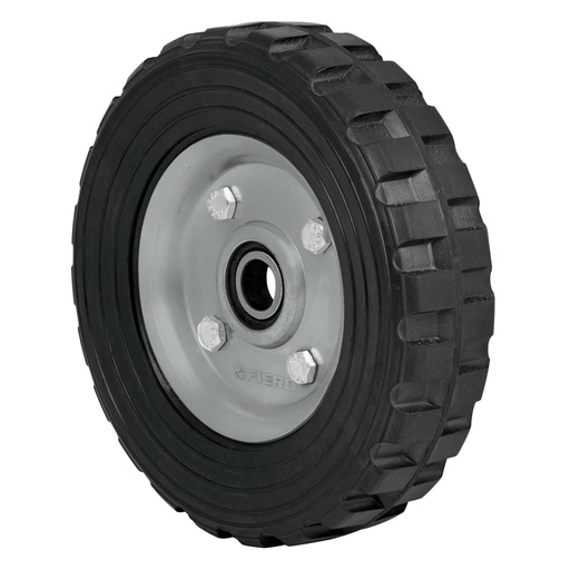 [45482] Rueda de hule sólido imponchable 7', un balero, PRETUL RD-71