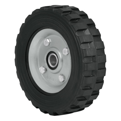 [45483] Rueda de hule sólido imponchable 7', doble balero, PRETUL RD-72