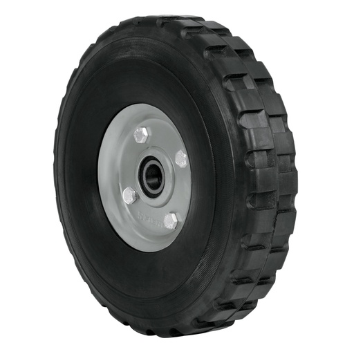 [45487] Rueda de hule sólido imponchable 9', doble balero, PRETUL RD-92