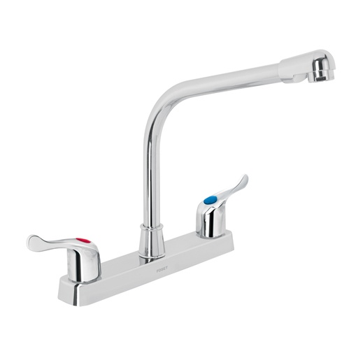 [45516] Mezcladora 8' fregadero, ABS, cuello cobra, palanca, BASIC FP-319P