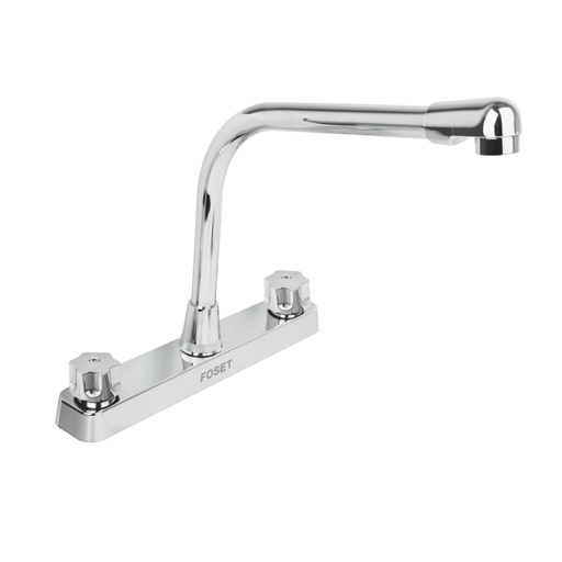 [45517] Mezcladora 8' fregadero, ABS, cuello cobra, hexagonal, BASIC FP-319