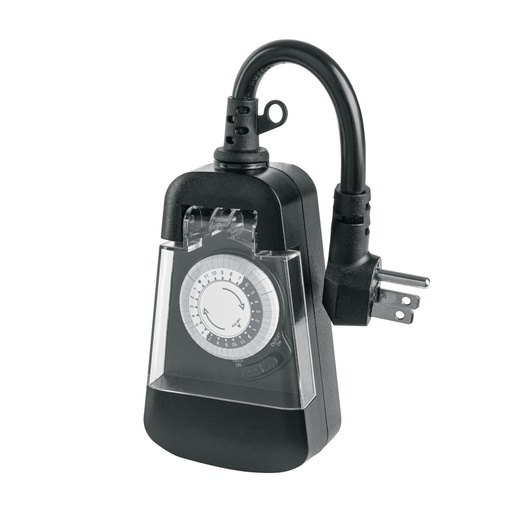 [45519] Temporizador analógico para uso en exteriores, Volteck TEM-1E