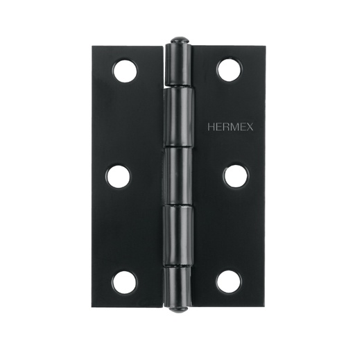 [45637] Bisagra rectangular 3-1/2' negra, HERMEX BR-356