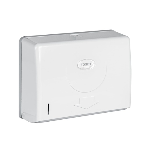 [45740] Dispensador chico para toallas de papel, blanco, FOSET BASIC ABP-31B