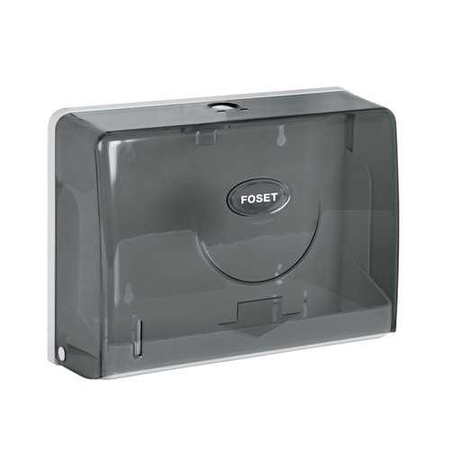 [45741] Dispensador chico para toallas de papel, humo, FOSET BASIC ABP-31H