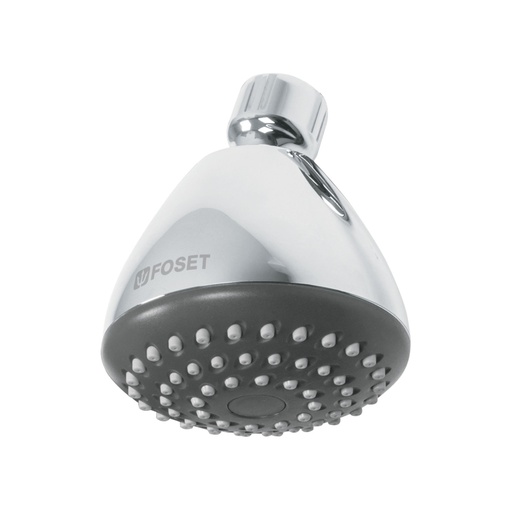 [45790] Regadera redonda 3-1/4', ABS, sin brazo, cromo, AERO R-201S