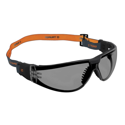 [100293] Lentes de seguridad, gris con banda elástica, Active, TRUPER LEDE-SN-R