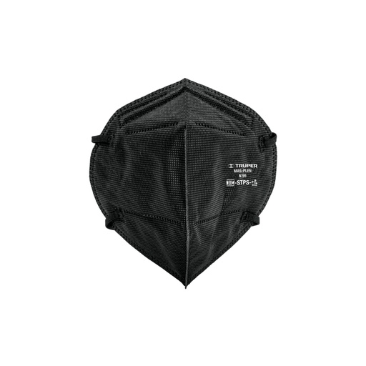 [102327] Respirador plegable N95 negro para polvos y partículas MAS-PLEN