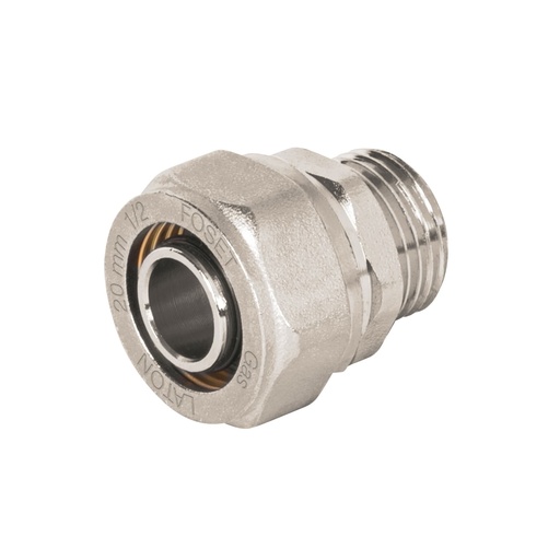 [45936] Conector para PEALPE, 1/2', con rosca macho, FOSET PPG-12NM