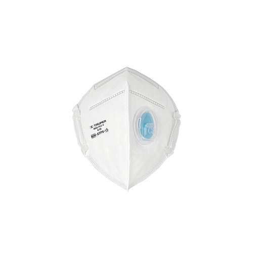 [102336] Respirador plegable N95 con válvula para partículas, TRUPER MAS-PLE-V