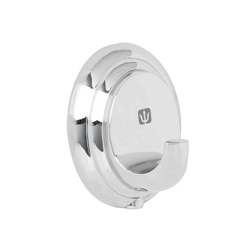 [45984] Gancho sencillo metálico acabado cromo, FOSET AQUA AQA-83