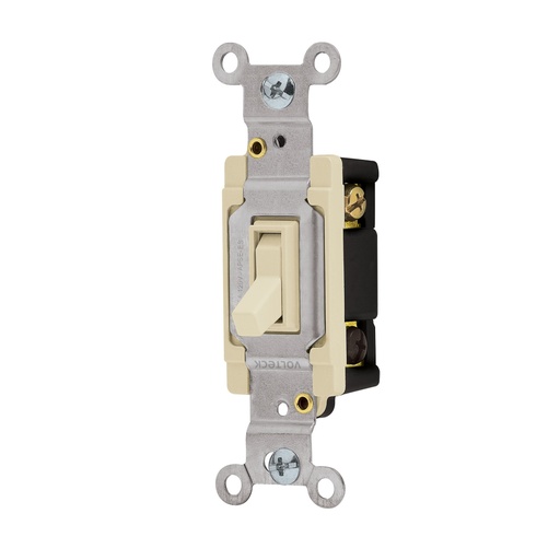 [46003] Interruptor vertical de palanca, 3 vías, Standard, marfil APSE-ES