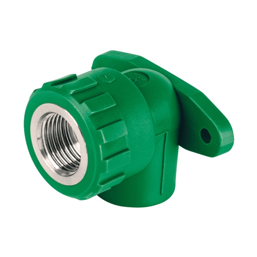 [46036] Codo oreja 90° PPR, 1/2', hembra con inserto metálico, FOSET CV-581