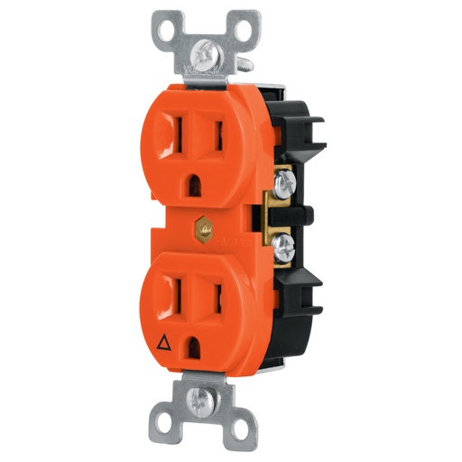 [46105] Contacto dúplex, tierra aislada, 15 A, línea standard CODO-TAS