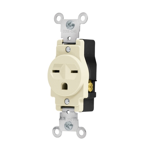 [46110] Contacto sencillo, cara de chino,  Standard, marfil, Volteck COSE-CHS