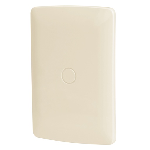 [46144] Placa de ABS ciega, línea Italiana, color marfil, Volteck PPC-I