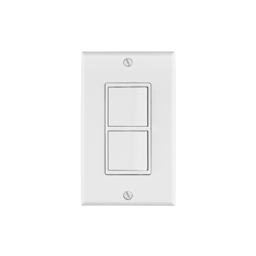 [46338] Placa armada con 2 interruptores sencillos, línea Classic PA-APDO-CL