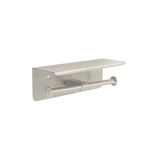 [46357] Portarrollo doble en satín con soporte para celular, RIVIERA RIA-85N