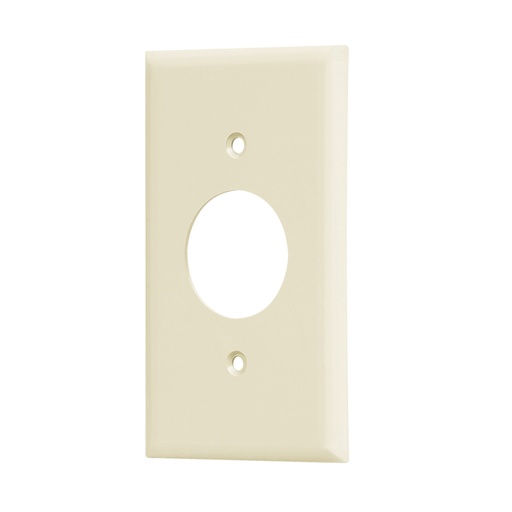 [46412] Placa de ABS para contacto redondo, Standard, marfil PPSE-S