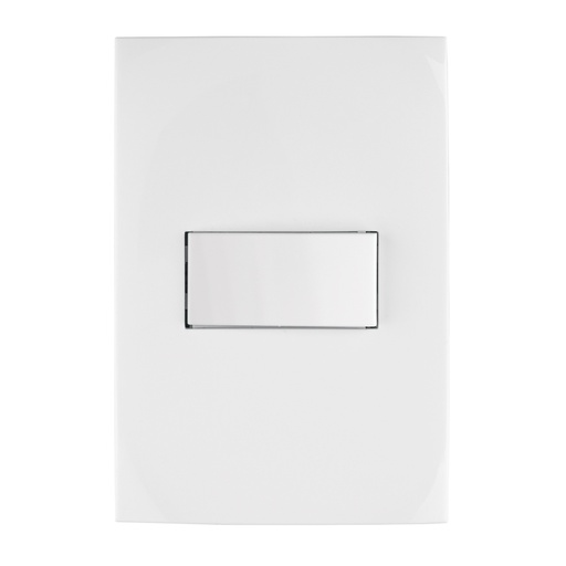 [46492] Placa armada con interruptor sencillo, línea Oslo, blanco PA-APSE-OB