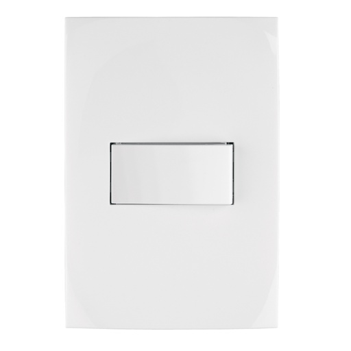 [46493] Placa armada con interruptor escalera, línea Oslo, blanco PA-APSE-EOB