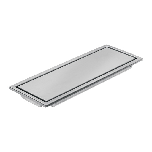 [46544] Resumidero rectangular 30x11cm reversible, inox, FOSET AQUA RS-704