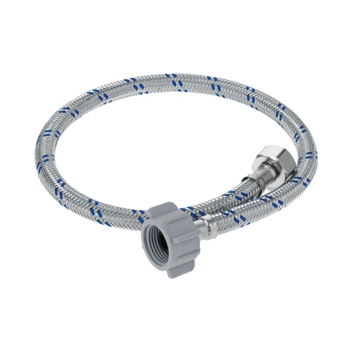 [46590] Manguera p/WC, aluminio, 1/2' x 7/8', 60 cm, plástico/latón FWC-P60