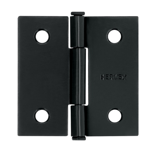 [46706] Bisagra cuadrada 2', negro mate, cabeza plana, HERMEX BC-206P