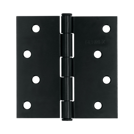 [46709] Bisagra cuadrada 4', negro mate, cabeza plana, HERMEX BC-406P