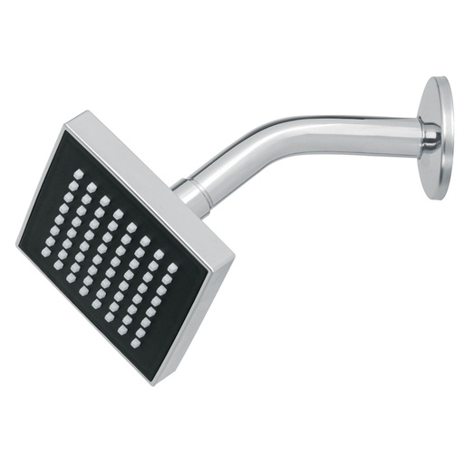 [46732] Regadera cuadrada 4', ABS, con brazo y chapetón, cromo, AQUA R-403