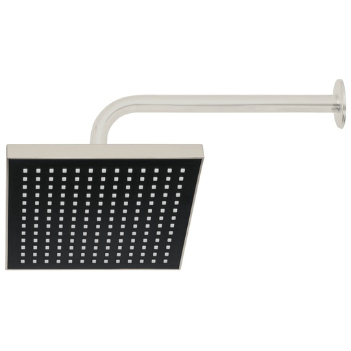 [46742] Regadera cuadrada 8', ABS, con brazo y chapetón, satín, AQUA R-405N