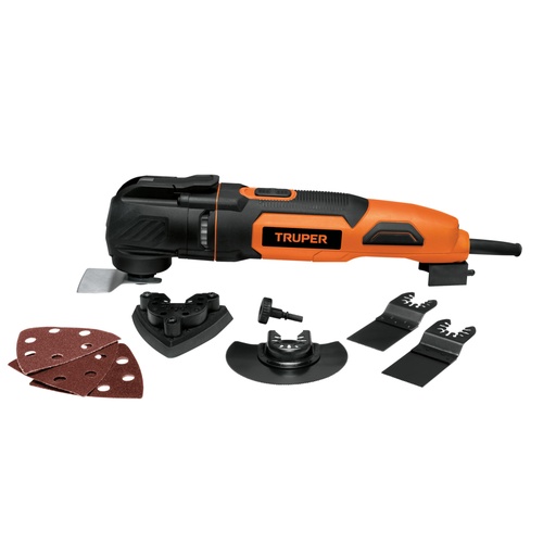 [102429] Multiherramienta 350W con 9 accesorios, TRUPER PRO MULH-35A