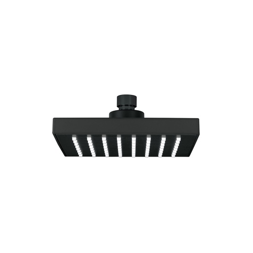 [46747] Regadera cuadrada 6', ABS, sin brazo, negro, AQUA R-404SM