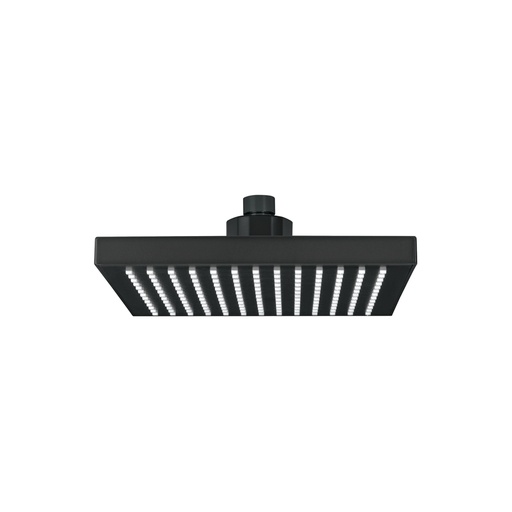 [46749] Regadera cuadrada 8', ABS, sin brazo, negro, AQUA R-405SM
