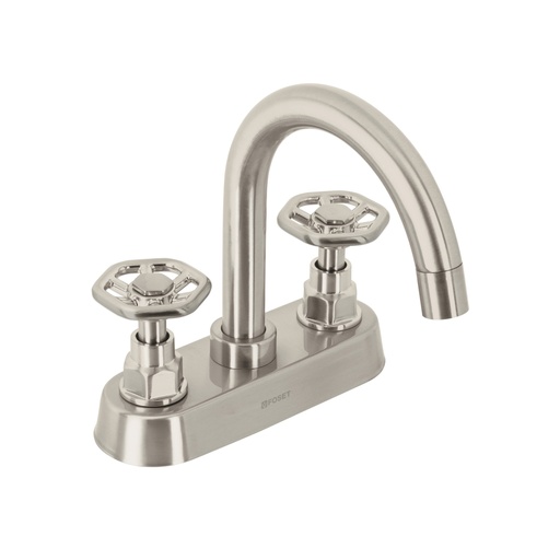 [46754] Mezcladora p/lavabo, bar, manerales redondos, satín, TÚBIG TBM-61N