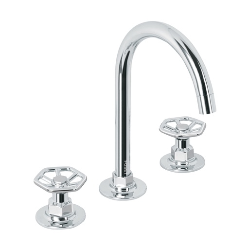 [46759] Mezcladora p/lavabo,taladros separados,redondos,cromo, TÚBIG TBM-91