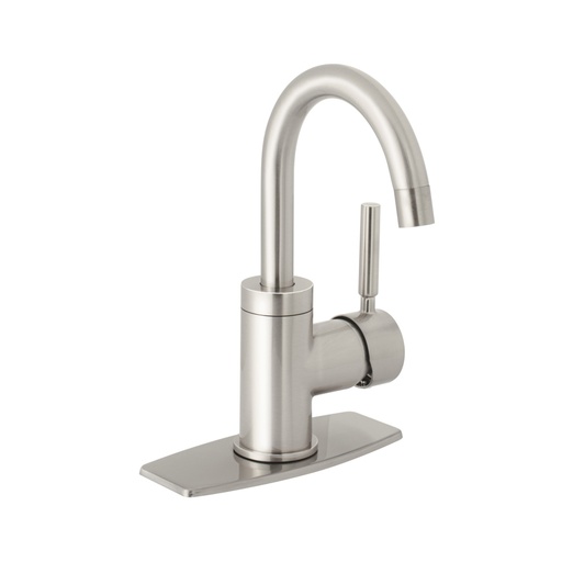 [46763] Monomando corto para lavabo, satín, FOSET TÚBIG TBM-45N