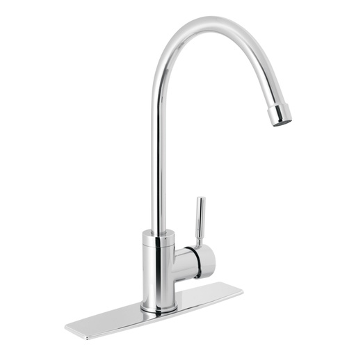 [46765] Monomando para fregadero, cuello alto, cromo, FOSET TÚBIG TBF-83