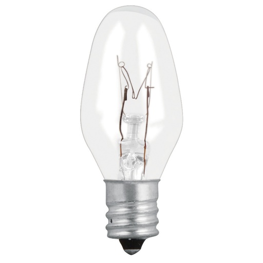 [46823] Caja con 50 focos incandescentes transparentes base E12 7.5W FI-50T