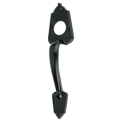 [46840] Chapetón metálico para puerta, acabado negro MADE-6