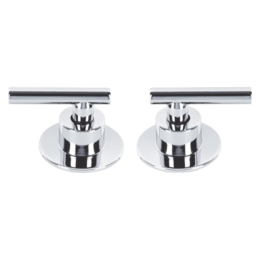 [46875] Juego de 2 manerales para regadera, palanca, cromo, TÚBIG TBMR-62