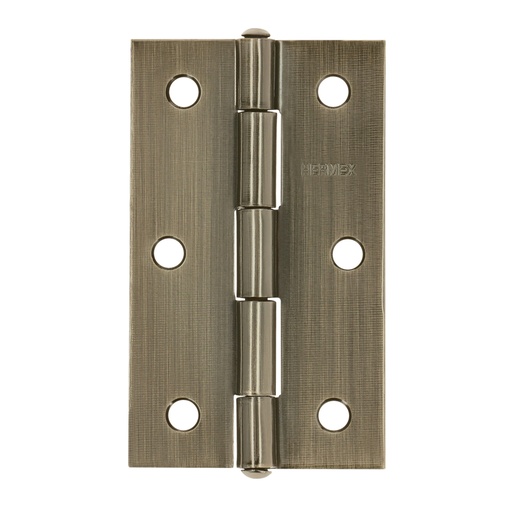 [46914] Bisagra rectangular 3-1/2' latón antiguo, HERMEX BR-352