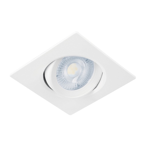 [46947] Luminario de LED 5 W empotrar cuadrado blanco spot dirigible EMP-106L