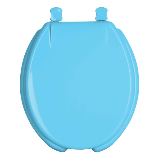 [47034] Asiento redondo con tapa para WC, abierto, azul, FOSET AWC-40Z