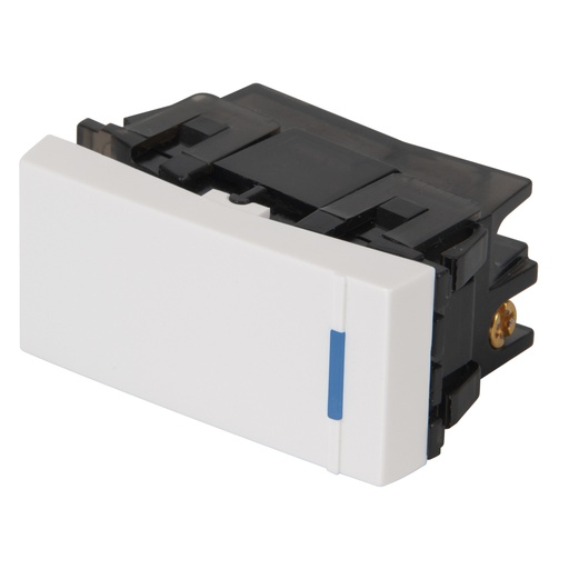 [47045] Interruptor sencillo 1 módulo, línea Española, color blanco APSE-EB