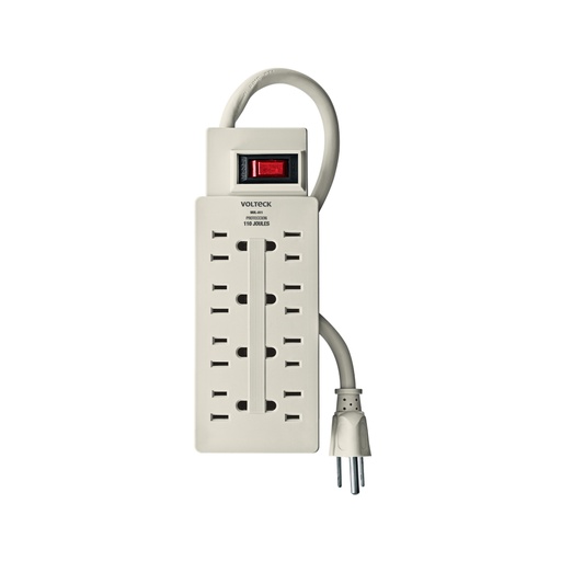 [47187] Multicontacto 14 AWG 8 entradas supresor de picos 110 joules MUL-811