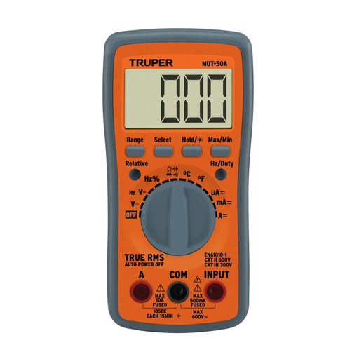 [100361] Multimetro profesional con RMS verdadero y auto rango MUT-50A