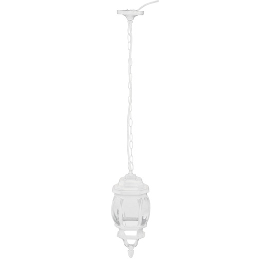 [47296] Arbotante tipo farol tradicional colgante p/exterior, blanco COL-100S