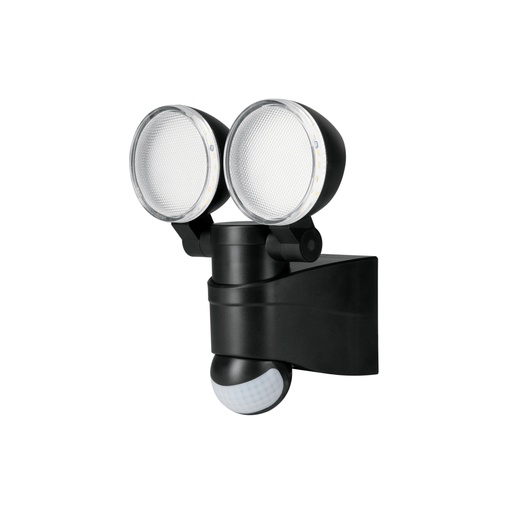 [47338] Arbotante LED 12W 4000K con sensor de movimiento, negro ARB-902L