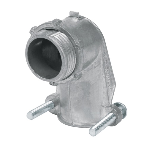 [47345] Conector curvo 1' para tubo flexible metálico, VOLTECK CTF-1C